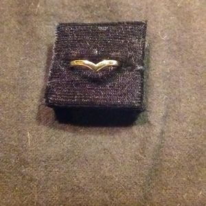 Gold V Shape Toe Ring